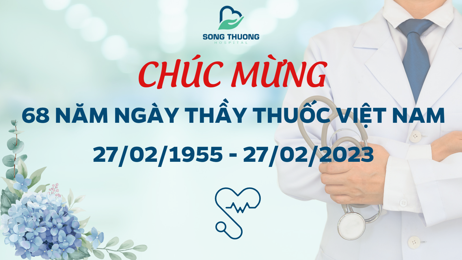 Chúc Mừng 68 Năm Ngày Thầy Thuốc Việt Nam (27/02/1955 - 27/02/2023)